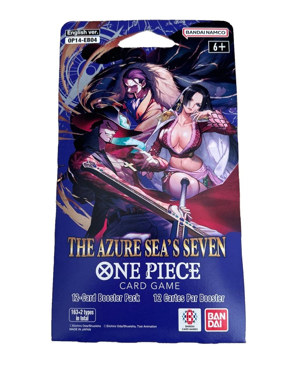One Piece TCG The Azure Sea's Seven Sleeved Booster Pack OP14-EB04 New & Sealed